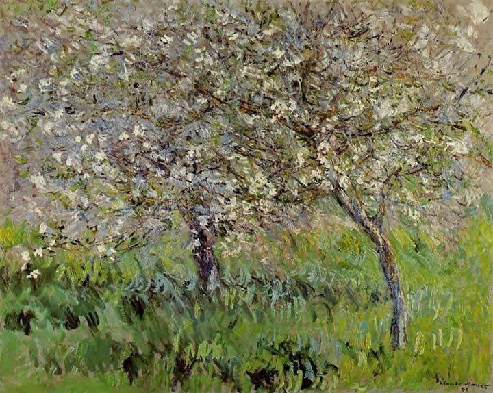 Claude Monet Apple Trees in Bloom at Giverny